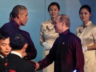 Барак Обама и Владимир Путин на саммите АТЭС в Пекине