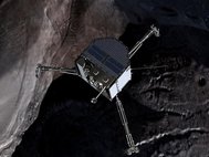 Модуль Philae: изображение из фильма «Chasing A Comet — The Rosetta Mission»