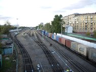 Станция Серебряный бор Малого кольца Московской железной дороги