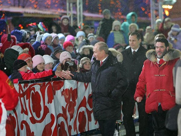 Путин на новогодней елке