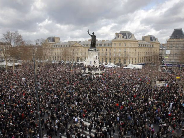 Марш солидарности, Париж