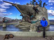 Александр Сидякин в Чили перед отплытием на Антарктиду