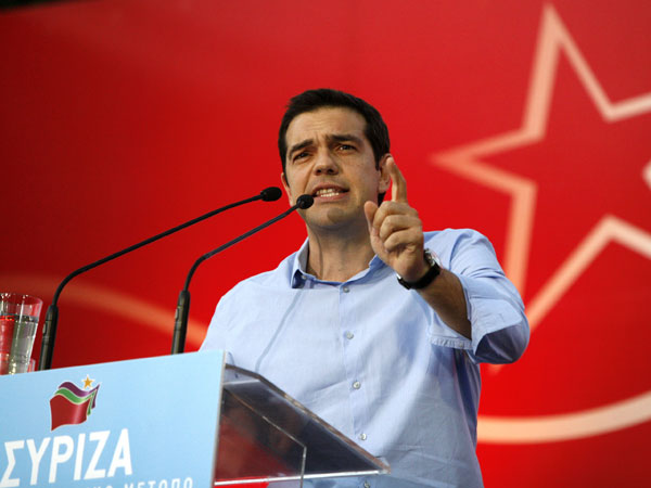 Лидер левой коалиции СИРИЗА Алексис Ципрас