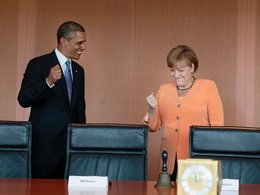 Барак Обама и Ангела Меркель