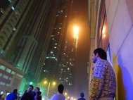 Пожар на небоскребе The Torch в Дубае