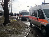 На месте взрыва в центре Харькова
