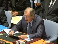 Сергей Лавров на открытом заседании Совета Безопасности ООН