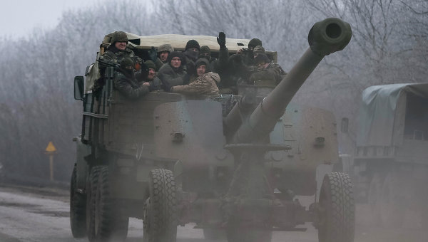 Украинские военные под Артемовском