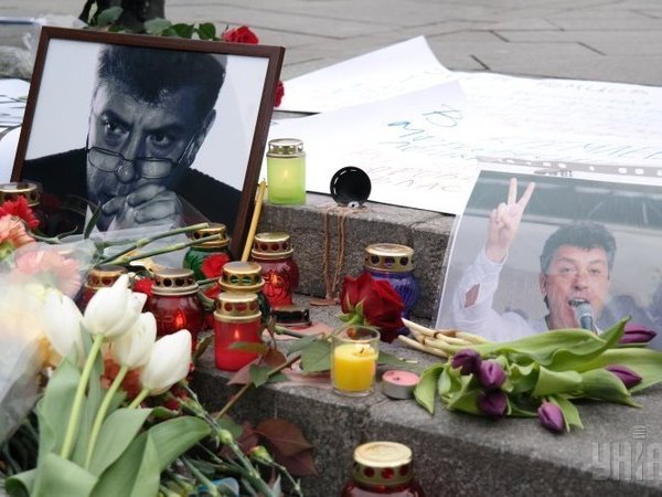 На месте убийства Немцова