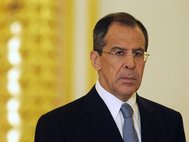 Сергей Лавров на переговорах в Женеве