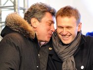 Борис Немцов и Алексей Навальный
