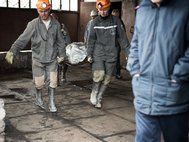 Взрыв на шахте имени Засядько в Донецке
