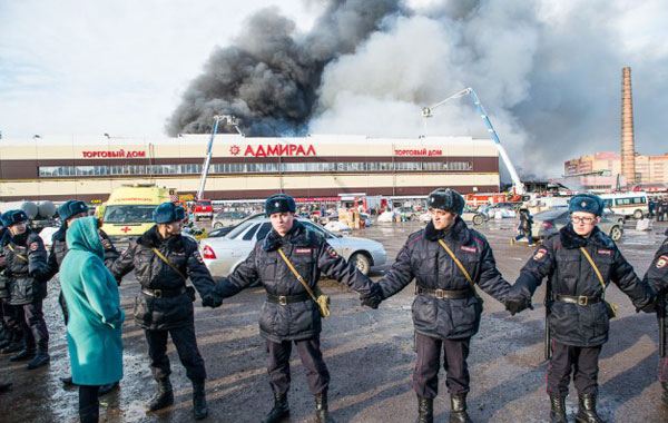 Пожар в торговом центре «Адмирал»