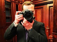 Дмитрий Медведев с фотоаппаратом
