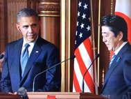 Барак Обама и Синдзо Абэ