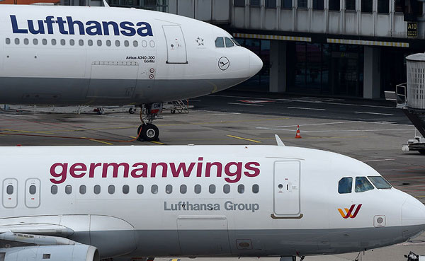 Самолеты Lufthansa и Germanwings