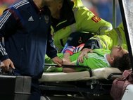 Ранение Игоря Акинфеева на матче с Черногорией