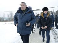 Дмитрий Рогозин на космодроме Восточный