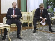 Владимир Путин и Дмитрий Песков