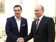 Алексис Ципрас и Владимир Путин