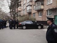 На месте убийства Олеся Бузины