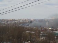 Пожар в магазине пиротехники в Орле