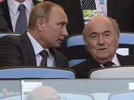 Владимир Путин и Йозеф Блаттер в Сочи