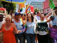 Марш против гомофобии в Гаване