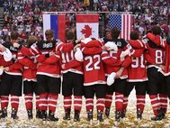 Хоккеисты сборной Канады чемпионы мира по хоккею
