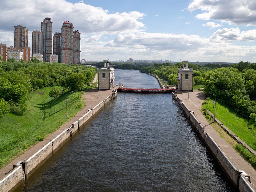 Строительство канала имени москвы фото