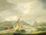 Порт Кейптаун. Thomas Luny (1759-1837)