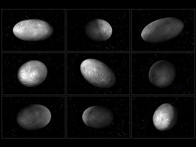 Вращение спутника Плутона Никты
