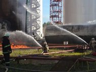 Пожар на Васильковской нефтебазе