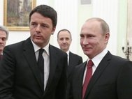 Владимир Путин и  Маттео Ренци 