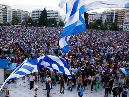 Протестный митинг в Афинах
