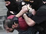 Задержание демонстрантов в Ереване