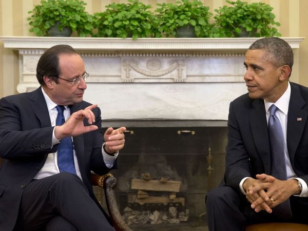 Барак Обама и Франсуа Олланд