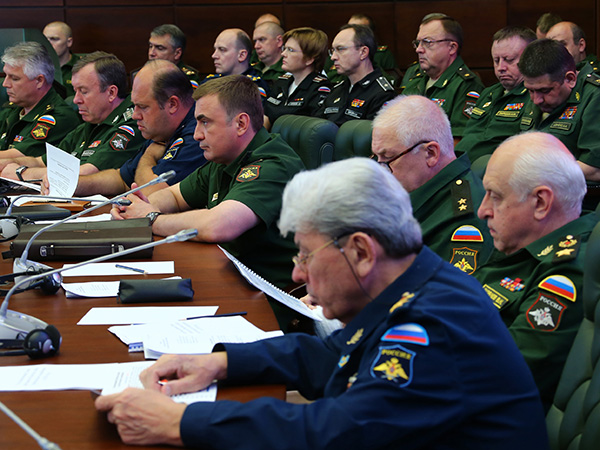 Заседание коллегии министерства обороны РФ