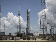 Ракета Falcon 9 за три минуты до взрыва
