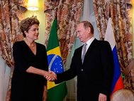 Президент Бразилии Дилма Руссефф и президент России Владимир Путин