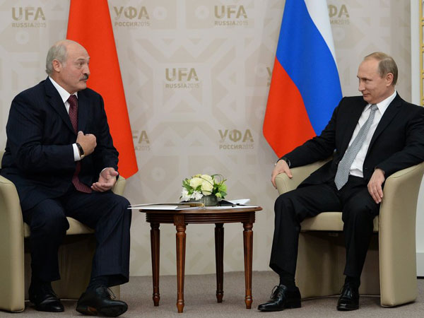 Александр Лукашенко и Владимир Путин