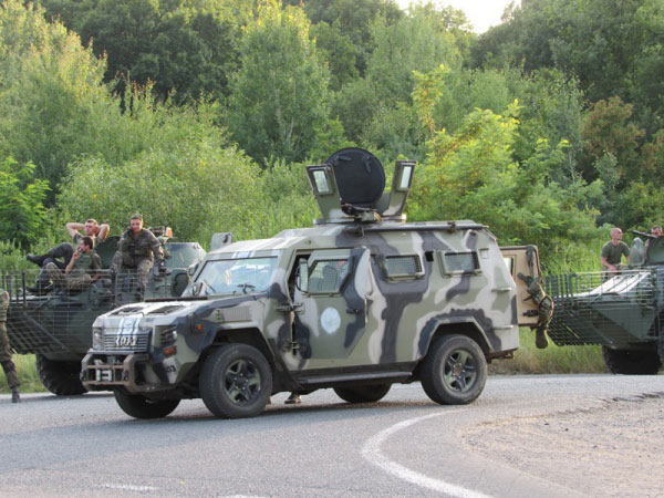 Украинский спецназ в Мукачево