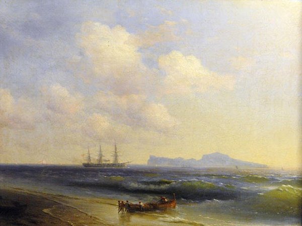 Картина Айвазовского "Море у острова Капри"