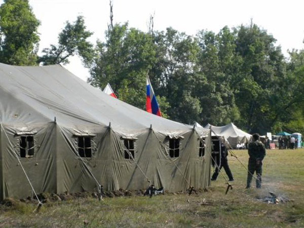 Полевой лагерь во время учений