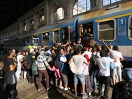 Беженцы в Будапеште