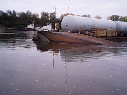 Крушение катера в Томской области