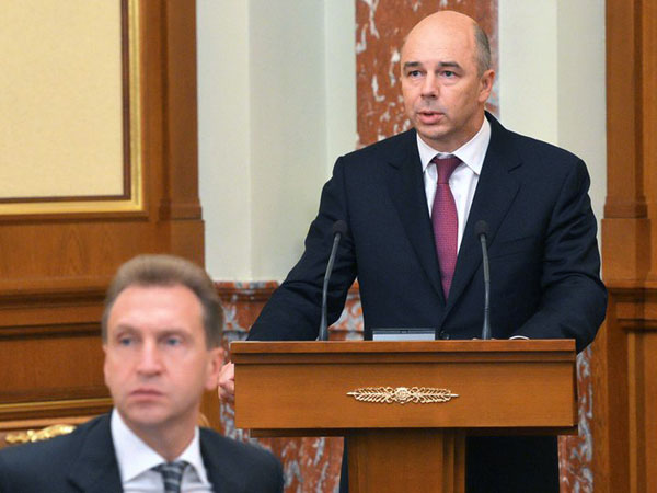 Антон Силуанов на заседании правительства России