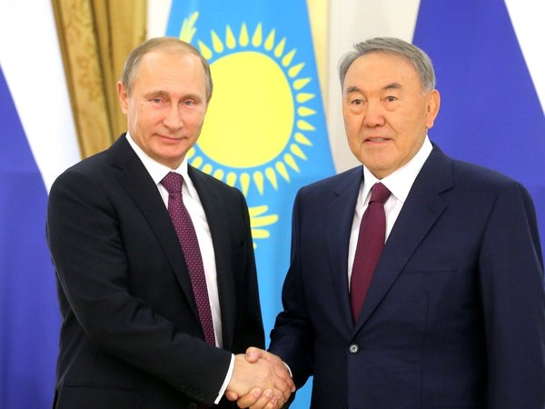 Владимир Путин и Нурсултан Назарбаев