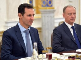 Президент Сирии Башар Асад и секретарь СБ России Николай Патрушев