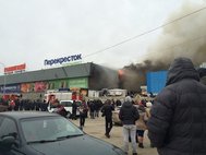 Пожар на Уралмашевском рынке